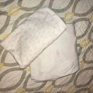 Organic Burts Bee’s baby crib sheet & changing pad